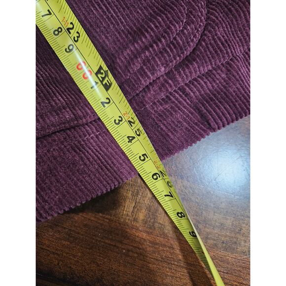 Vintage LL Bean Womens Corduroy Blazer Plum Burgundy Magenta Size 12 Reg 0 FCY 1 - Picture 5 of 5